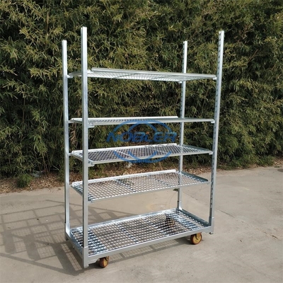 Plantation d'intérieur de fleur de Mesh Danish Trolley For Dutch en métal
