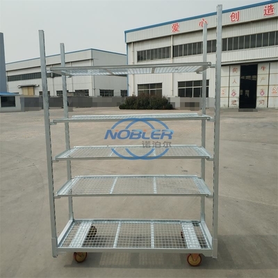 Plantation d'intérieur de fleur de Mesh Danish Trolley For Dutch en métal