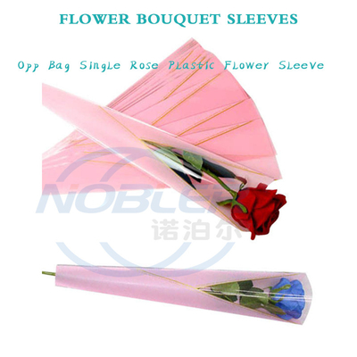 Y Shape Fresh Flower Wrapping Sleeve Opp Flower Bouquets Sleeves Kraft Paper