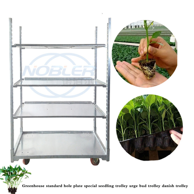 Assemblage pratique du chariot de plantation danois pour une manipulation fluide des fleurs