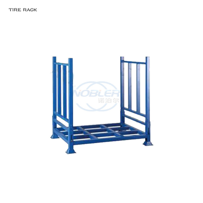 Système détachable empilant résistant de support de stockage de pneu en métal pour le chariot élévateur
