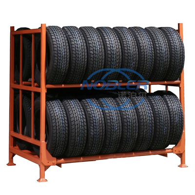 Support résistant pliable commercial de pneu de camion d'OEM pour le stockage de pneu