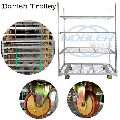 Maximisez le contenu de votre colis avec un chariot de fleurs danois moderne et une capacité de charge de 500 kg