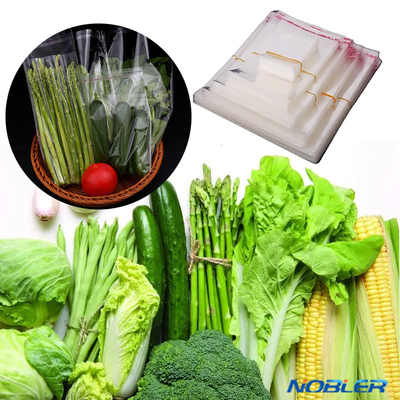Sac d'emballage en plastique transparent polyvalent pour légumes et fruits fleurs fraîchement coupées