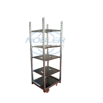 50 kg Capacité contreplaqué Chariot de fleurs néerlandais Roue PU 1350*565*1900mm