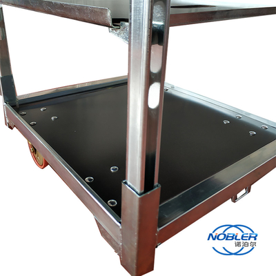 1020 mm Trolley danois argenté Trolley floral danois Euro Racks Q235 Matériau