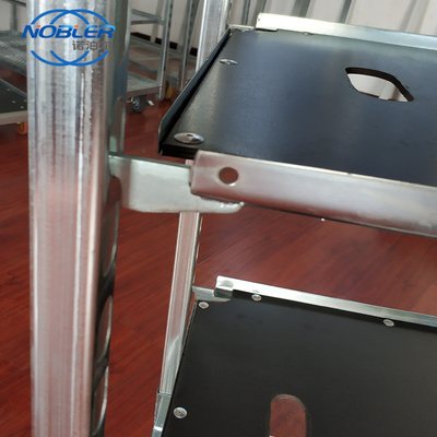 1020 mm Trolley danois argenté Trolley floral danois Euro Racks Q235 Matériau