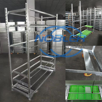 Distribution de fleurs Logistique Trolleys danois Conception flexible et professionnelle