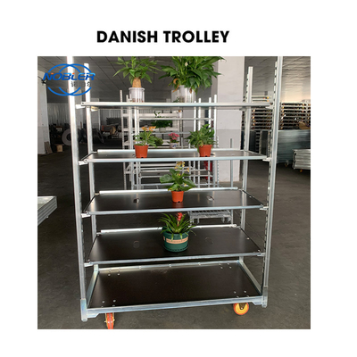 Chariot à fleurs néerlandais portable pour jardin