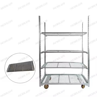 Capacité de chargement élevée Maillage métallique chariot danois Facile à assembler étanche