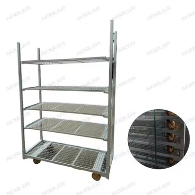 Capacité de chargement élevée Maillage métallique chariot danois Facile à assembler étanche