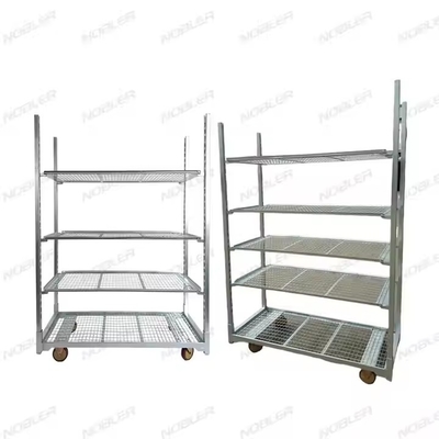 Traitement de la surface du chariot à fleurs durable galvanisation à chaud Mesh métallique facile à assembler