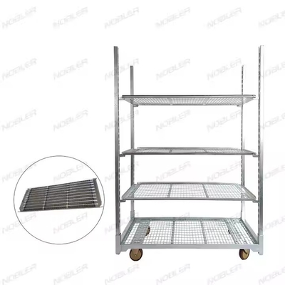Traitement de la surface du chariot à fleurs durable galvanisation à chaud Mesh métallique facile à assembler