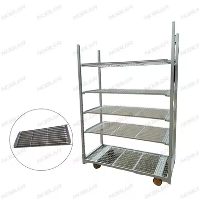 Traitement de la surface du chariot à fleurs durable galvanisation à chaud Mesh métallique facile à assembler