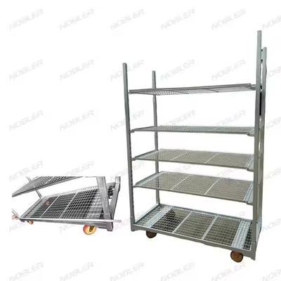 Traitement de la surface du chariot à fleurs durable galvanisation à chaud Mesh métallique facile à assembler