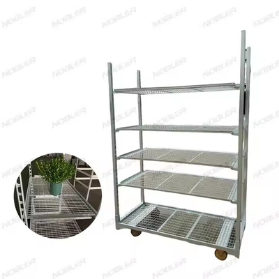 Traitement de la surface du chariot à fleurs durable galvanisation à chaud Mesh métallique facile à assembler