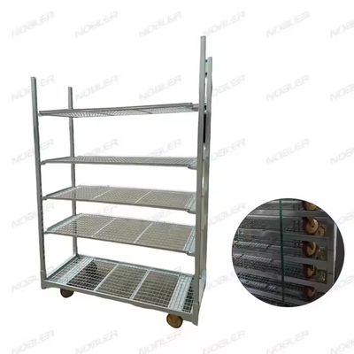 Traitement de la surface du chariot à fleurs durable galvanisation à chaud Mesh métallique facile à assembler