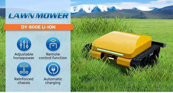 Télécommandée, tondeuse à gazon intelligente, avec batterie au lithium-fer phosphate (LiFePO4), à quatre roues motrices, économe en énergie et respectueuse de l'environnement, et fonctionne en continu pendant 3 heures.