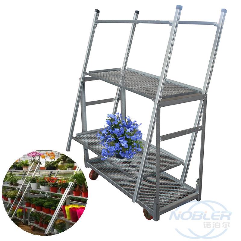 Chariot hollandais tirer net matériel galvanisé à chaud plaque de trou standard chariot à fleurs spécial
